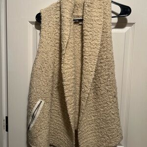 LOFT Cream Textured Vest